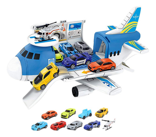 Y 8 Carritos 1 Avioncito Diy Juego De Avión De Juguete