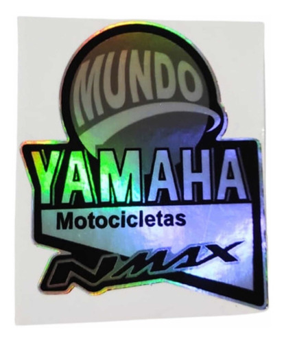 Emblema Mundo Yamaha Delantero Para Yamaha Nmax Tornasol