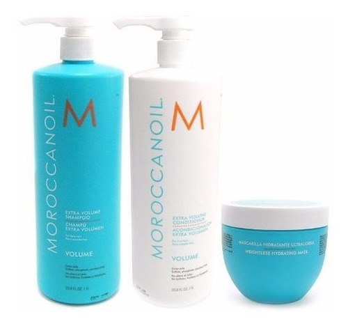 Moroccanoil Kit Shampoo + Acondicionador X1000 +mascara X500