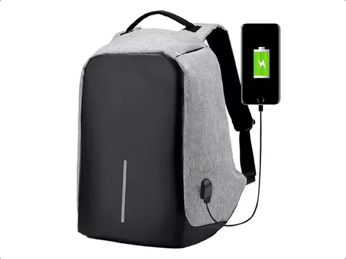 Mochila Antirrobo Porta Notebook Usb Power Bank Hombre Mujer