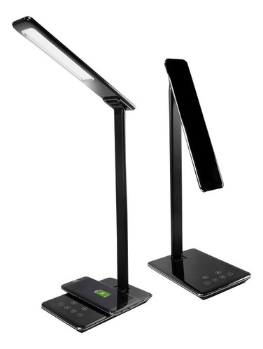 Carregador Por Indução Wireless S/ Fio Com Luminária De Mesa