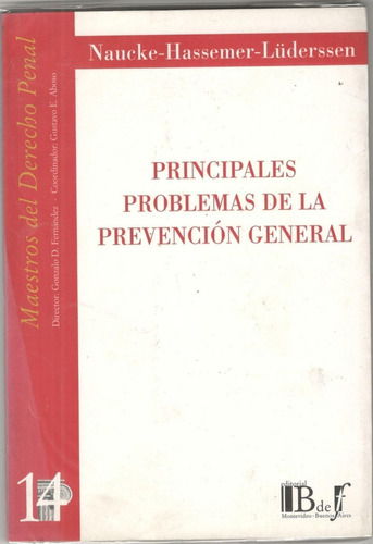 Libro Principales Problemas De La Prevencion General