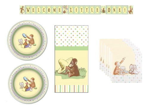 Curious George Baby Shower Party Suministro Decoracion Para