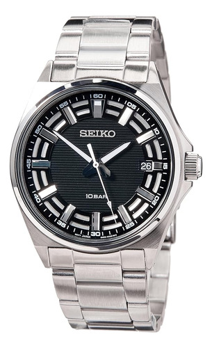 Reloj Seiko Classic Black Dial Para Hombre - Sur505p1