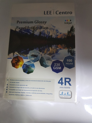 Papel Fotografico Glossy 10x15 4r 230 Gramos 2000 Hojas