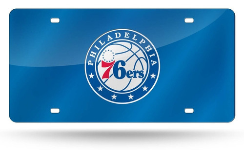 Chapa Patente Philadelphia Sixers Nba Deco Cartel 13x30 Cm