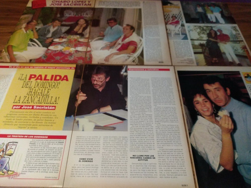 (ap080) Jose Sacristan * Recortes Revistas Clippings (Usado)