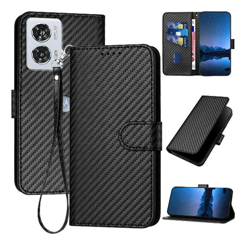 Funda Abatible For Motorola Edge 50 Fusion Carbon Fiber