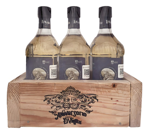 Tripack Tequila El Viejito 85 Aniversario Reposado 750ml C/u