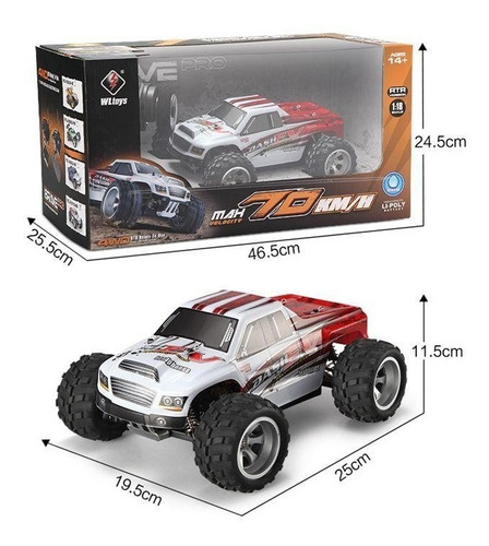 Auto Rc Wltoys Brave Pro A979b 70km/h  1:18 2.4ghz