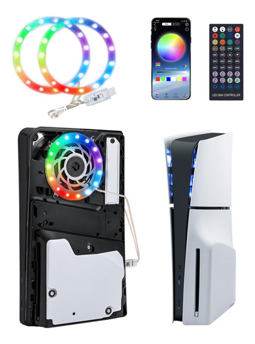 Tira De Luz Led Rgb Para Consola Ps5 Con Control Remoto