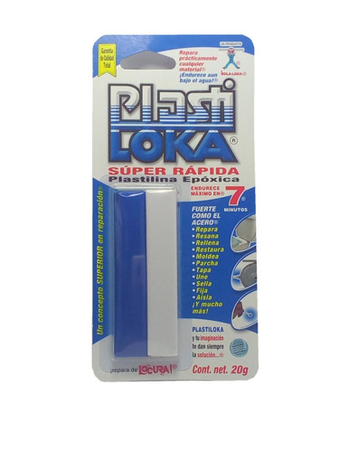 Plastilina Epóxica Plastiloka Azul 20gr