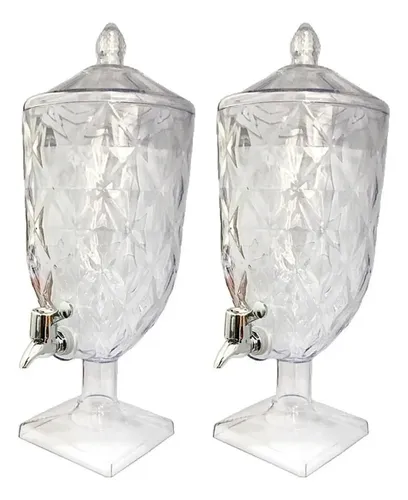 Kit 2 Suqueiras 4,5l Cristal Acrílico
