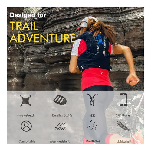 Chaleco Hidratación Running 12l Para Hombres Aonijie