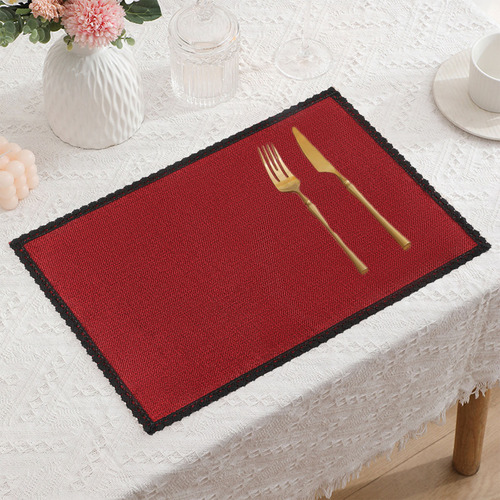 Cojines Decorativos De Tela De Encaje, Manteles Individuales
