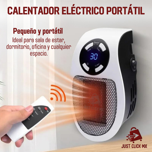 Mini Calentador Calefactor Eléctrico Portátil Hogar Oficina Color Blanco