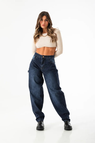 Jean Baggy Mujer Carpintero Rigido Solmaint Her