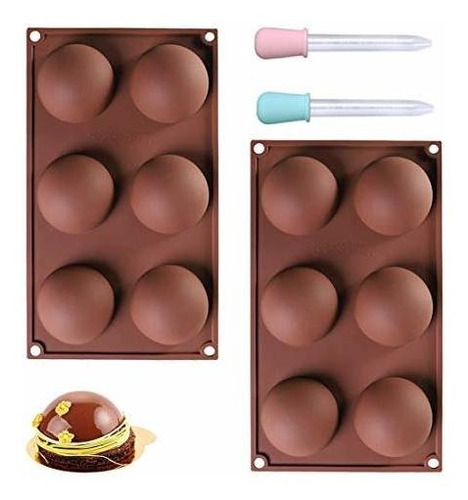 6 Holes Silicona Molde Bomba De Chocolate,chocolate J6yxk