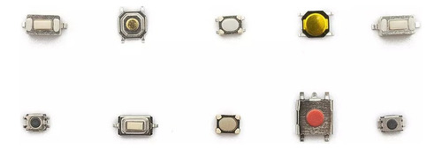. 500 Piezas Push Button Boton 10 Modelos Smd Microswitch