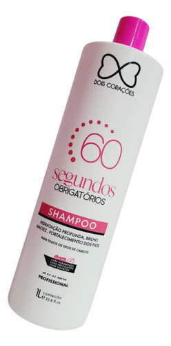 Shampoo 60 Segundos Obrigatorios Dois Corações 1l