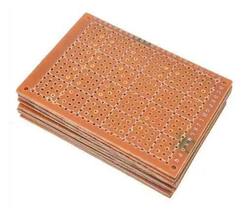 Imagen 4 de 4 de Placa Experimental Perforada 5x7cm Pcb 432 Puntos
