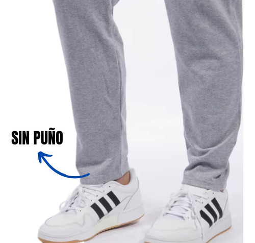 Pantalón Deportivo Hombre Jogging Felpa Sin Puño + Bolsillos