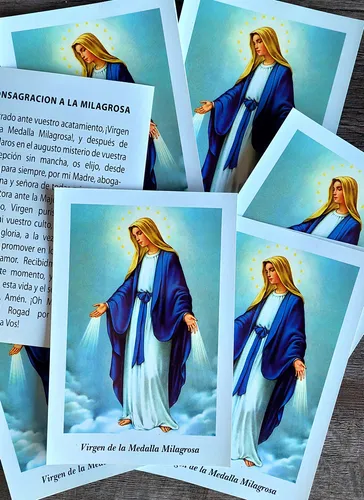 Virgen De La Medalla Milagrosa - Tarjeta X 10 Unidades