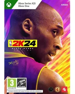 Nba 2k24 Black Mamba Edition Xbox One/series Mídia Parental