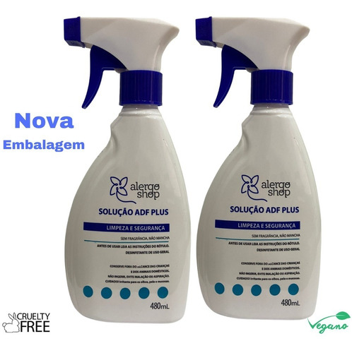Acaricida Spray Kit 2 Solução Mofos Anti Ácaros Alergoshop
