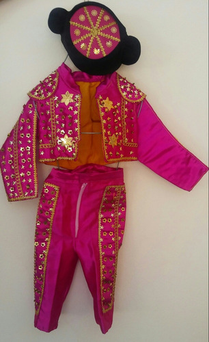 Disfraz De Torero Matador Español Traje De Luces Talla Ch