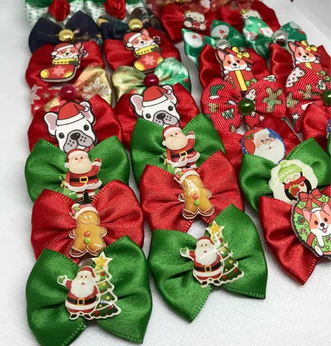 20 Laços Pet Natal E Ano Novo. Lacinhos Cachorro Fêmea Pet 20 Laços Pet Natal E Ano Novo. Lacinhos Cachorro Fêmea Pet