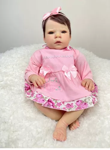 Bebe Reborn Real Menina ! Fio A Fio Enxoval - ANA DOLLS - Bonecas