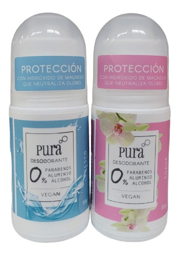 Pack X 2 Desodorante Fresco Natural Pura Soap Sin Alcohol