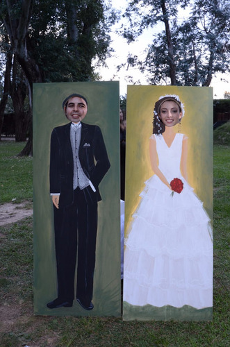 Novios Pintados A Mano