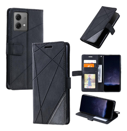 Para Motorola Moto G84 5g Wallet Flip Folio Card Holder Case