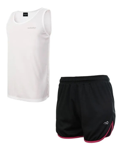 Musculosa Short Deportivo Corto Dama Running Kadur