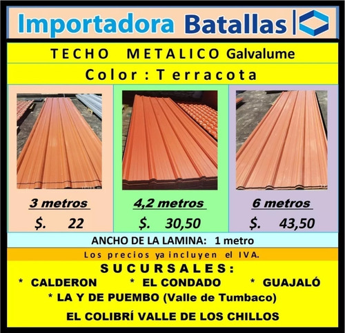 Imagen 8 de 12 de Trapezoidal Teja Pvc Al 50% Teja Metálica Galvalu Cuarzo T6
