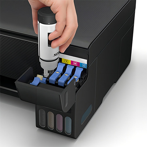 Impresora Multifunción A Color Epson Ecotank L3250 Con Wifi 220v Negro