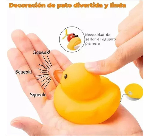 4pcs Patito Amarillo Con Casco De Altavoz De Coche Y Bicicle
