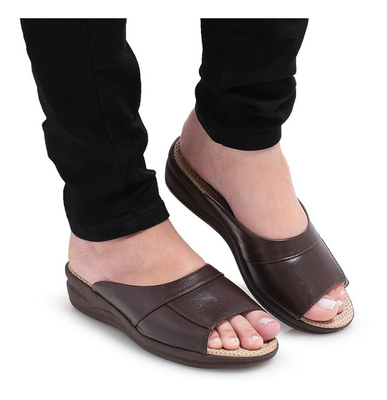 sandalias para idosos feminina