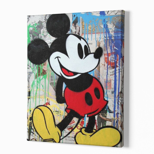 Cuadro Decorativo Disney Mickey Mouse Canvas Lienzo Moderno