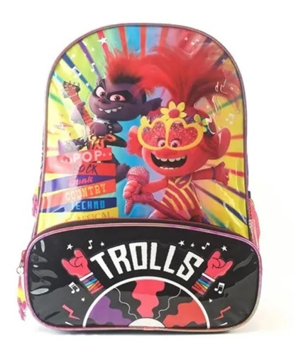 Mochila Trolls Dream Works 40cm Infantil Escolar Febo