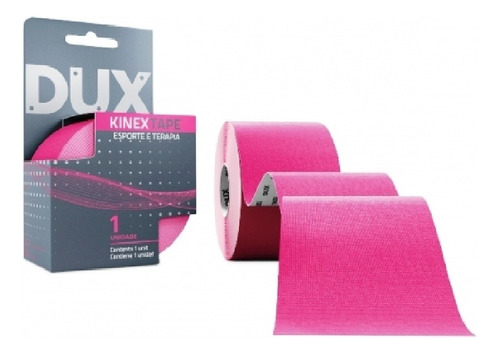 Bandagem/fita Terapêutica Adesiva - Kinex Tape Dux - Rosa