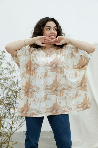 Remera Morley Estampado Maxi Blusa Remeron Talles Grandes