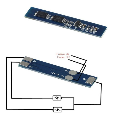 Tarjeta Cargador Batería Li-ion Lipo 2s, 4a Máx, 8.4v