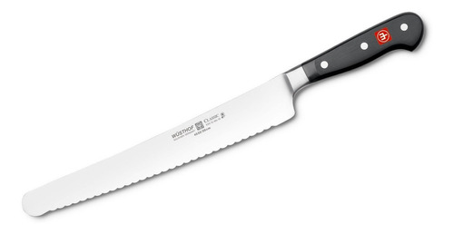 Cuchillo Para Pan Acero Inoxidable Classic 25.4 Cm Wusthof Color Negro