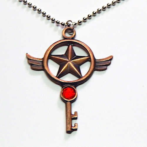 Imagen 1 de 1 de Sakura Card Captor Dije Collar Llave Estrella Kero Cerberus