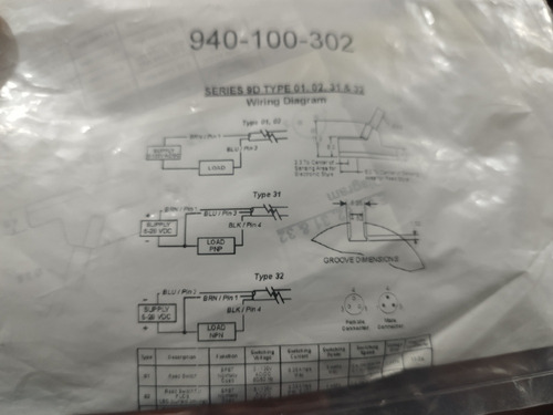 Sensor Industrial 940-100-302 En Su Empaque Serie 9d (Usado)
