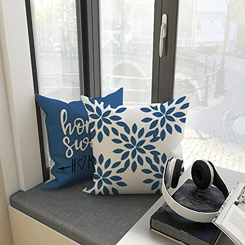 Juego De 4 Fundas De Almohada De Lino 45x45cm