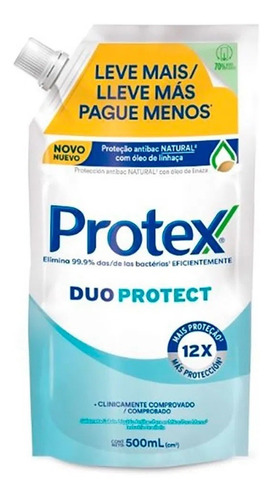 Jabon Protex Liquido Duo Protect 500ml
